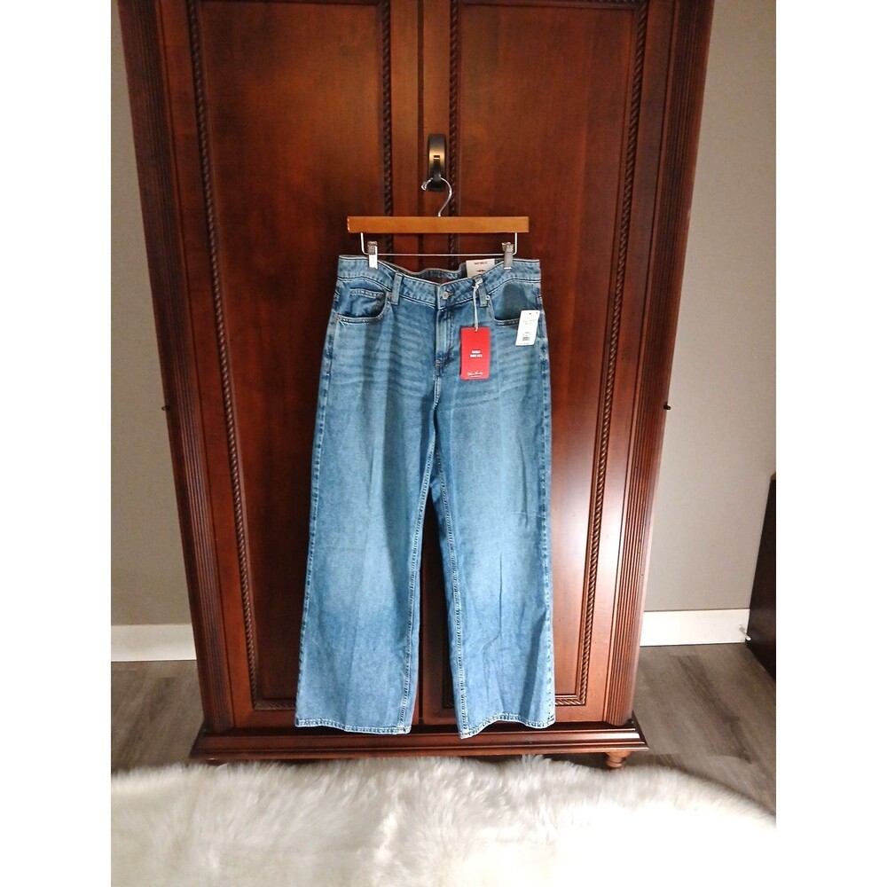 NWT LUCKY BRAND $119 Women's Size 10/30R Baggy Wide Leg Jeans Medium Wash